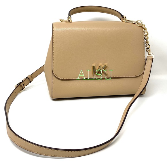 Michael Kors Mott MD TH Satchel Leather Bisque - Picture 3 of 14